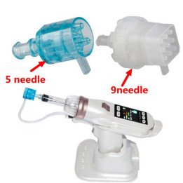 Tubes à aiguilles MesoGun sous vide EZ, cartouche consommable, vis réglable, aiguille à pression négative, 5/9 broches, 10 pièce
