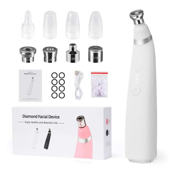 Foreverlily Portable diamant Peeling Machine Microdermabrasion dispositif de nettoyage du visage Exfoliation vide points noirs d