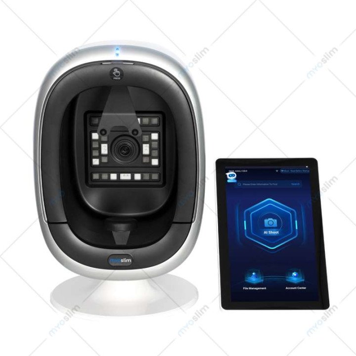 Analyseur de peau 3D AISA O1 Pro 15,6 pouces, machine d'analyse de la peau professionnelle avec intelligence artificielle, analy