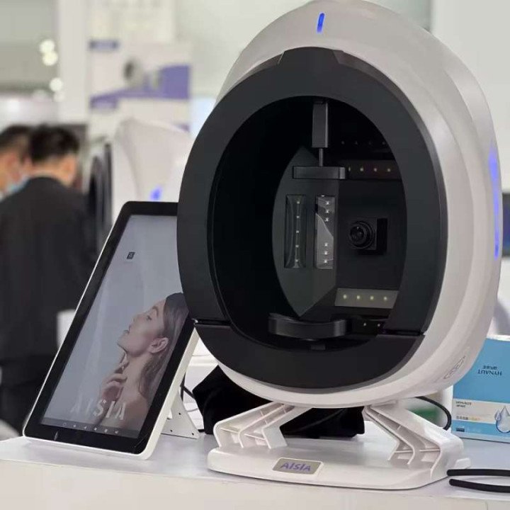 AISIA Q1 Analyseur de Peau Facial 3D AI Détection des Problèmes de Peau Diagnostic Analyse Professionnelle à 8 Spectres Équipeme