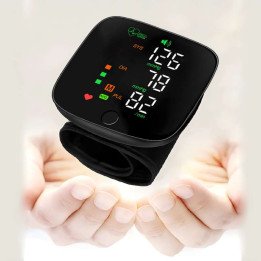 Tensiomètre numérique au poignet, Rechargeable par USB, tensiomètre numérique Portable, tensiomètre de bras, sphygmomanomètre