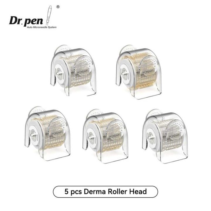 5 pièces/ensemble Dr. pen Bio Roller G5 Microneedling tête de rouleau remplaçable 540 titane Derma Roller accessoires