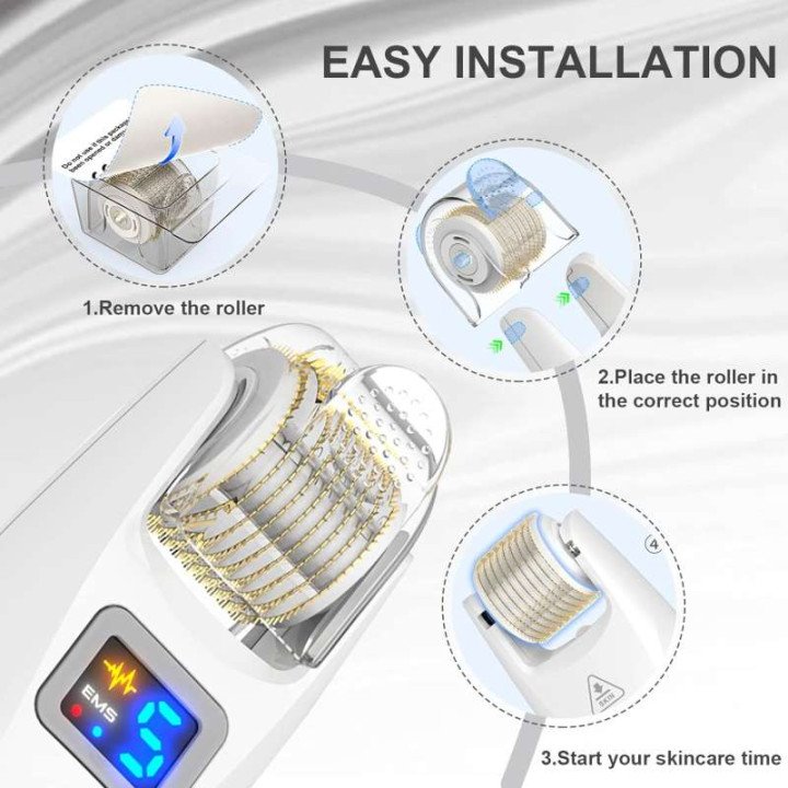 5 pièces/ensemble Dr. pen Bio Roller G5 Microneedling tête de rouleau remplaçable 540 titane Derma Roller accessoires