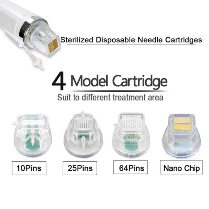Cartouche de Microneedling RF jetable de remplacement, 10 pièces, pour Machine à micro-aiguilles RF fractionnée, aiguille de rem
