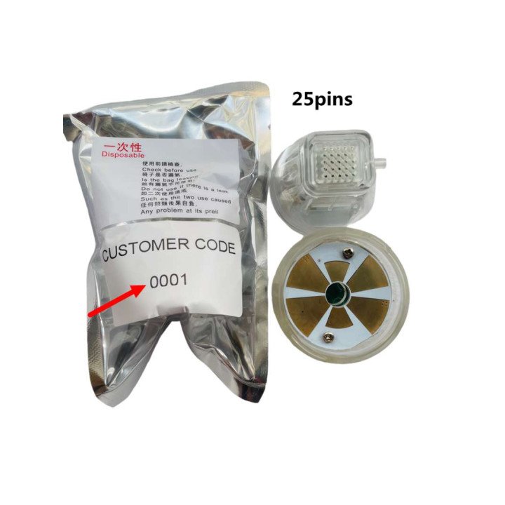 Cartouche de Microneedling RF jetable, Code 0001 génération, plaquée or, 10/25/64 broches, Nano accessoire, 10 pièces