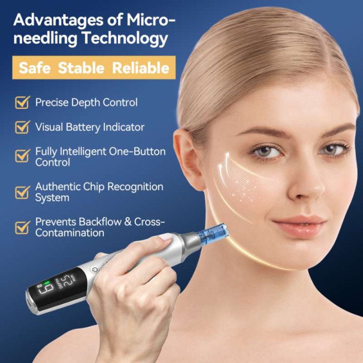 Stylo Derma Original Nouvelle Version Améliorée Dr Pen M9 Smart Control, Stylo de Microneedling à 6 Vitesses avec Écran LED Numé