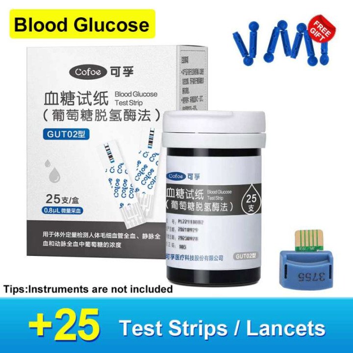 Moniteur 3-en-1 d'acide urique, de glucose et de cholestérol Cofoe-compteur de glycémie de précision de qualité médicale moniteu