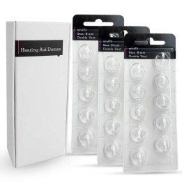 (2 paquets/20 pièces) dôme d'aide auditive pour dôme de basse à Double évent Oticon MiniFit (6mm/8mm/1Omm) dôme universel pour a