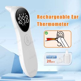 AiQUE charge oreille thermomètre infrarouge bébé front oreille sans contact usage médical compteur de température corporelle adu