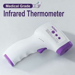 Therye.com numérique frontal à rétroéclairage vocal, sans contact, infrarouge, médical, température Linge, fièvre, bébés, adulte