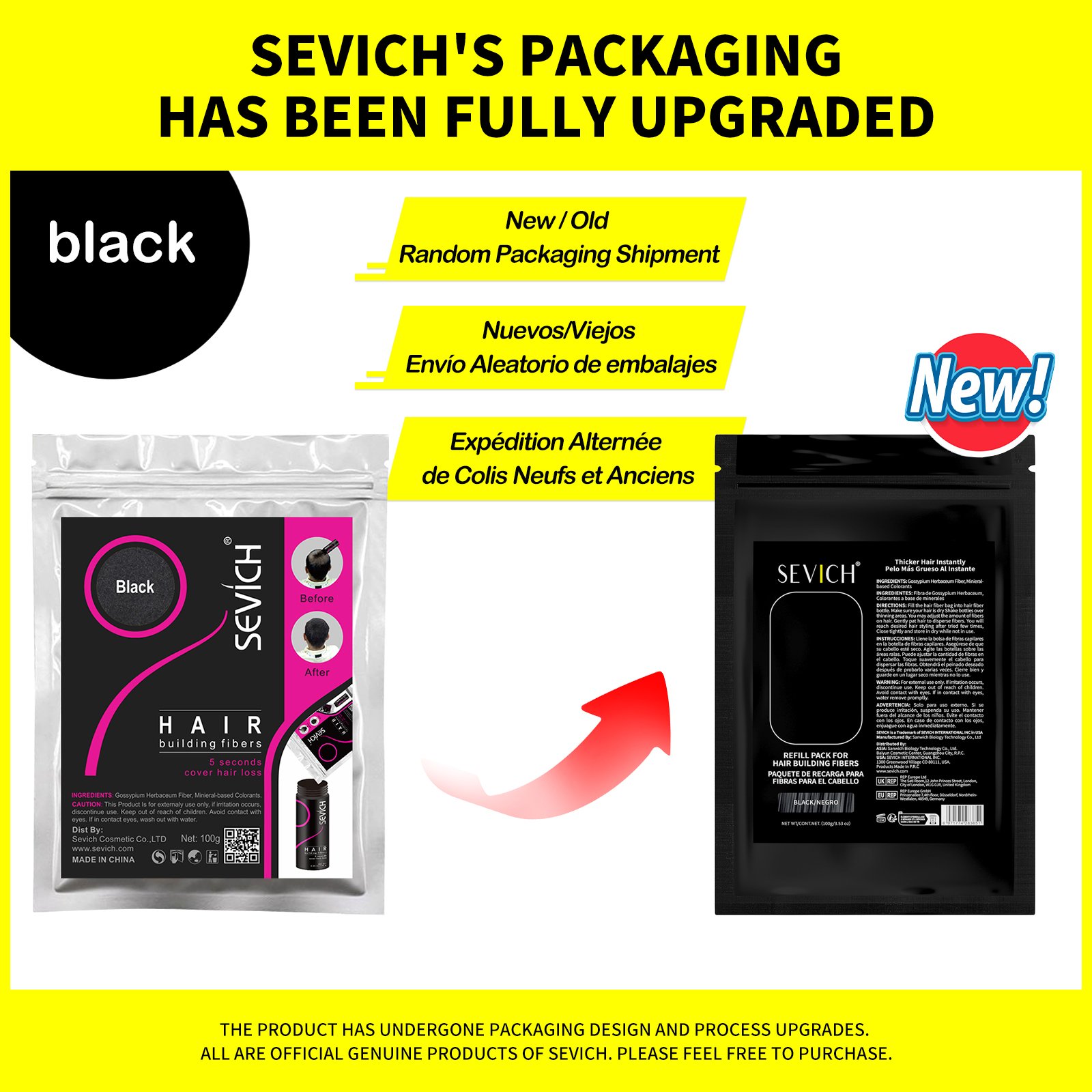 KerBrian-Mélangeur de fibres capillaires pour perte de cheveux, 100g, fibres capillaires dissimulées, poudres capillaires, exten