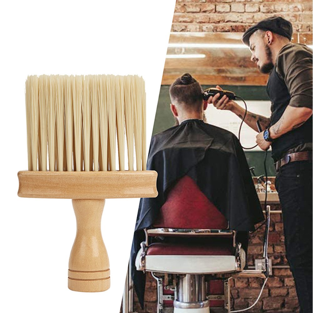 Brosse de barbier, plumeau de cou, brosse de coupe de cheveux, brosse de nettoyage de cheveux douce pour Salon de coiffure, outi