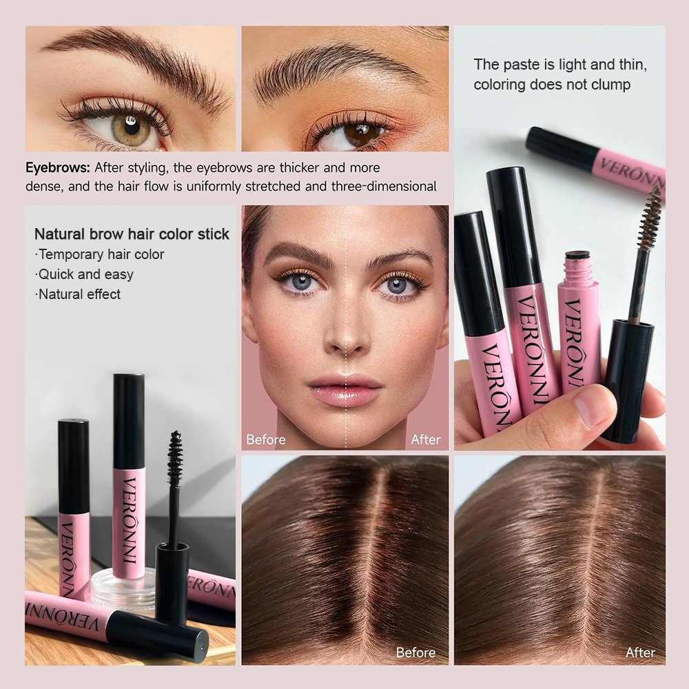 Bâton de couleur de cheveux à réparation instantanée, crayon de couleur de cheveux temporaire pour la couverture des cheveux gri