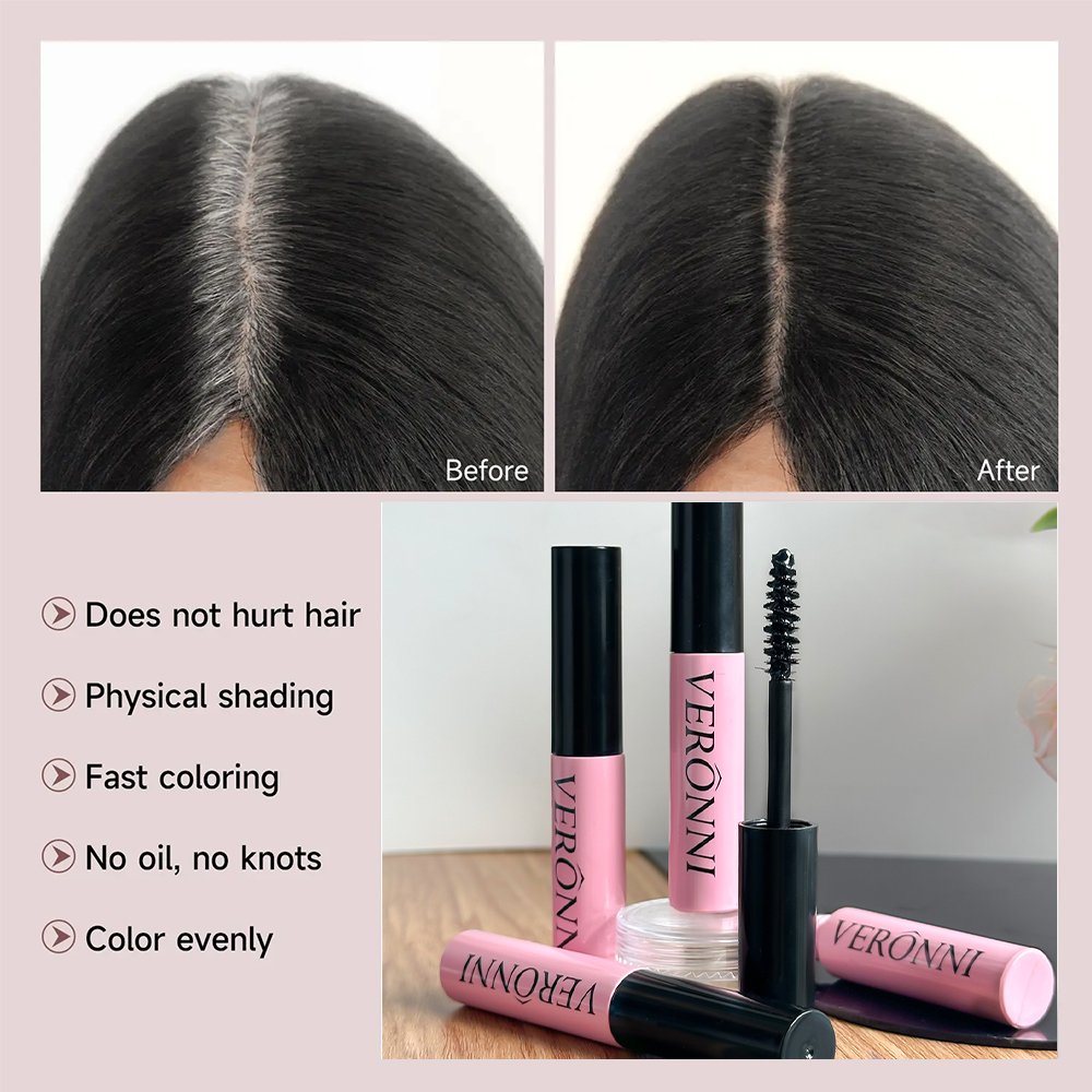 Bâton de couleur de cheveux à réparation instantanée, crayon de couleur de cheveux temporaire pour la couverture des cheveux gri