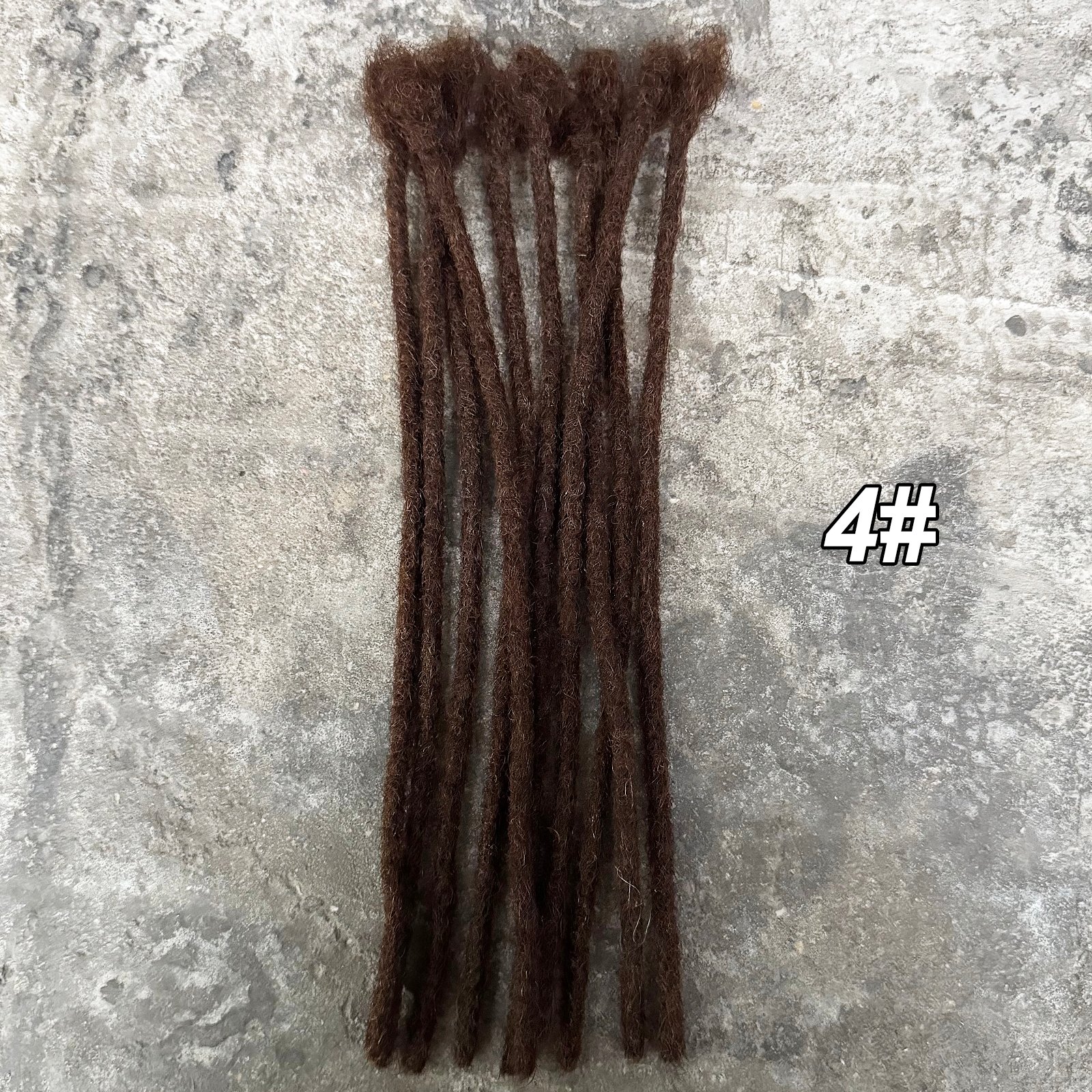 Extensions de Locs Colorées de 0,6 cm de Largeur, 10 Pouces, Cheveux Humains 100% Naturels, Extensions de Dreadlocks pour Hommes