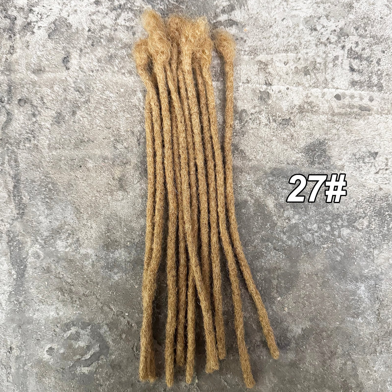 Extensions de Locs Colorées de 0,6 cm de Largeur, 10 Pouces, Cheveux Humains 100% Naturels, Extensions de Dreadlocks pour Hommes