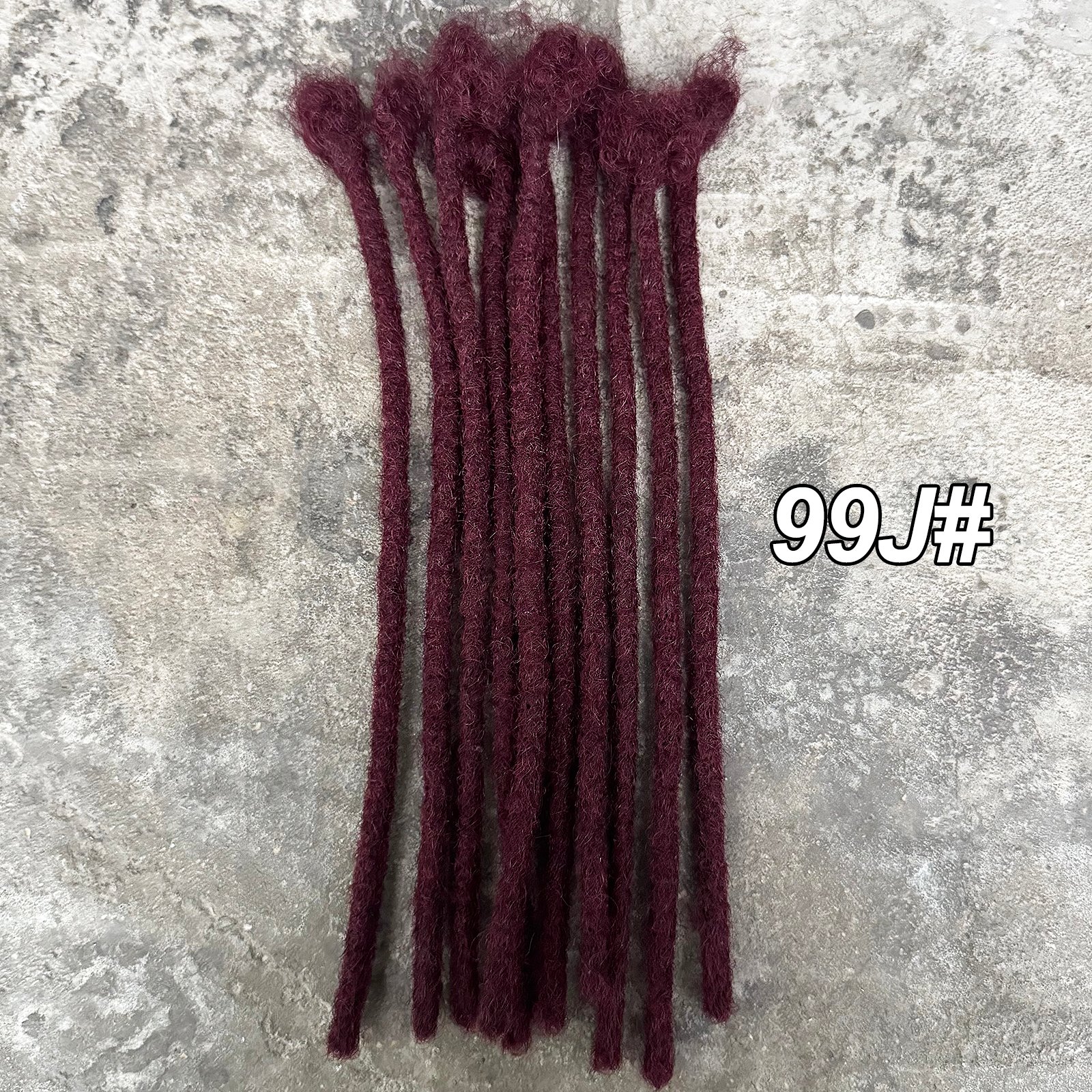 Extensions de Locs Colorées de 0,6 cm de Largeur, 10 Pouces, Cheveux Humains 100% Naturels, Extensions de Dreadlocks pour Hommes