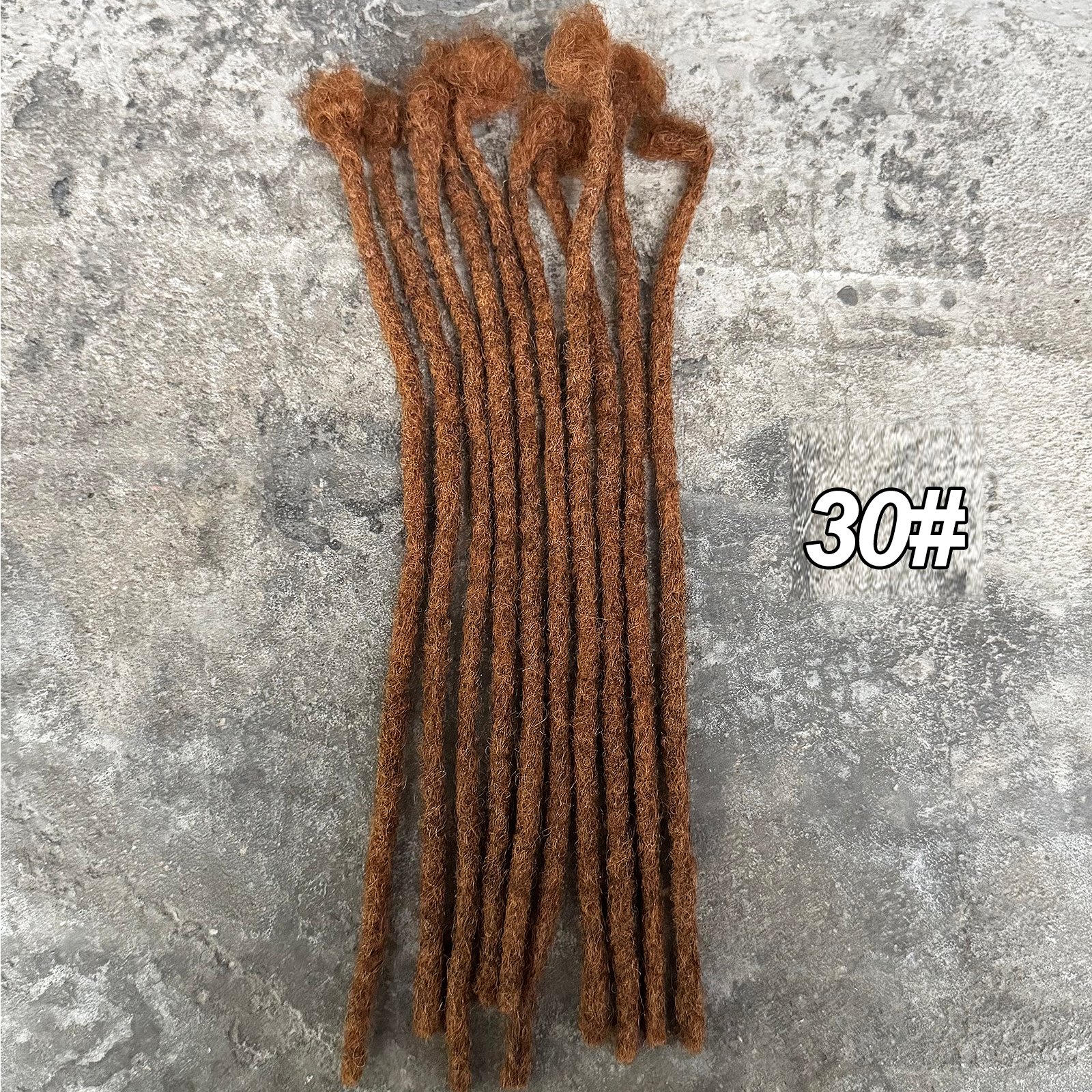 Extensions de Locs Colorées de 0,6 cm de Largeur, 10 Pouces, Cheveux Humains 100% Naturels, Extensions de Dreadlocks pour Hommes