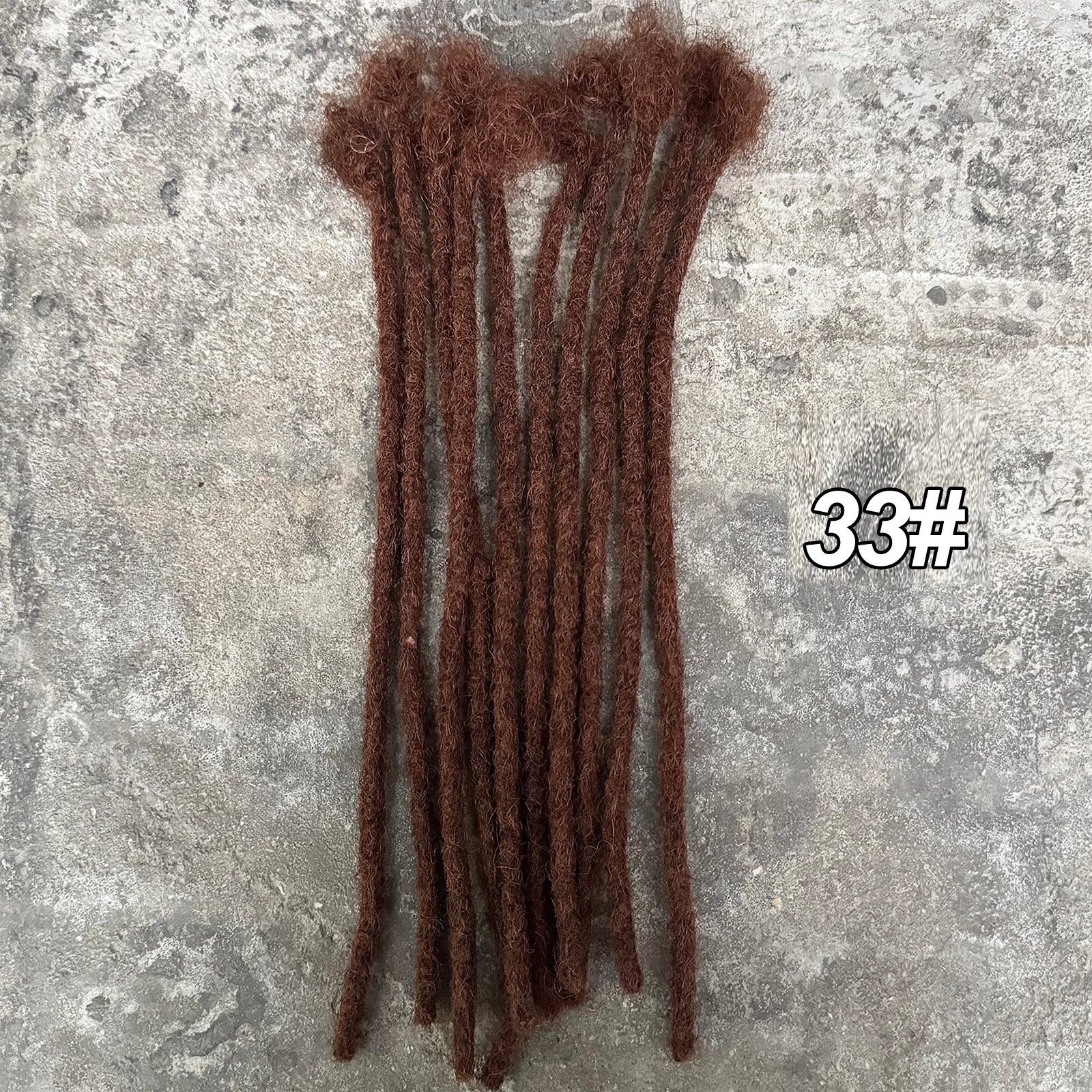 Extensions de Locs Colorées de 0,6 cm de Largeur, 10 Pouces, Cheveux Humains 100% Naturels, Extensions de Dreadlocks pour Hommes