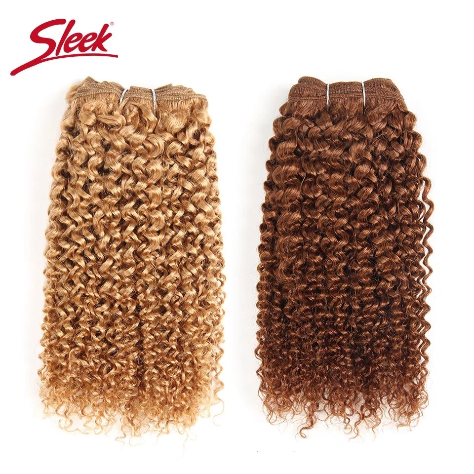Tissage en lot brésilien naturel Remy naturel élégant, boucles de rêve, P4/27 P1B/30 ombré T1B/30 1B/rose rouge 99J, Double tira